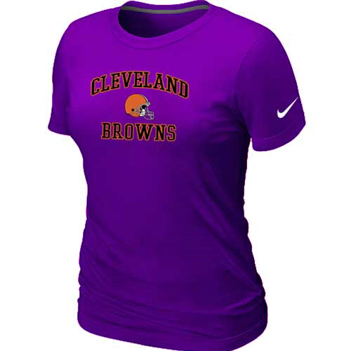 Nike Cleveland Browns Women's Heart & Soul NFL T-Shirt - Purple